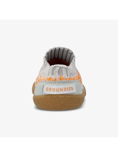 Dětské Barefoot Slip-On Tenisky GROUNDIES® Nara Kids Šedo Oranžové