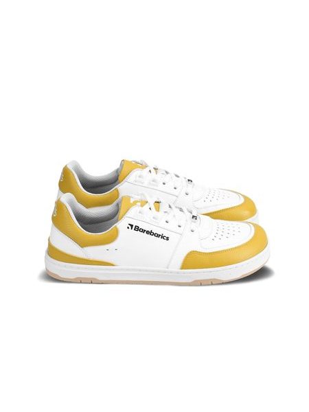 Adidași barefoot Barebarics Wave albi cu galben
