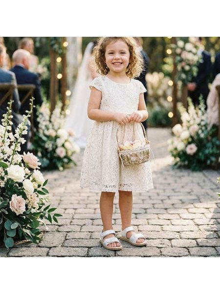 Sandálias barefoot de criança Be Lenka Miami Kids branco cintilante