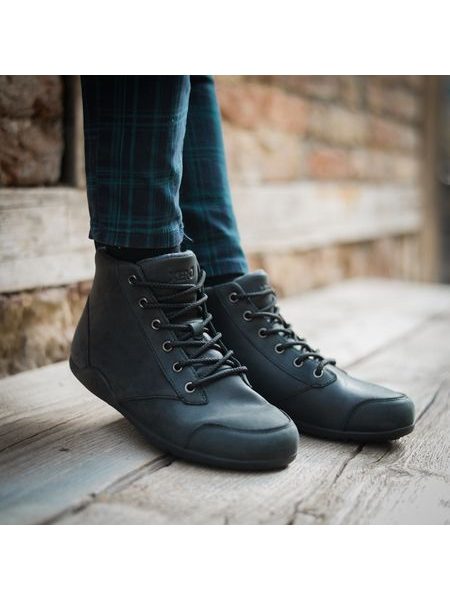 XERO SHOES DENVER LEATHER M Black | Pánské kotníkové barefoot boty