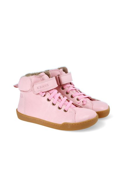 CRAVE WINFIELD Pink | Dětské zimní zateplené barefoot boty 33