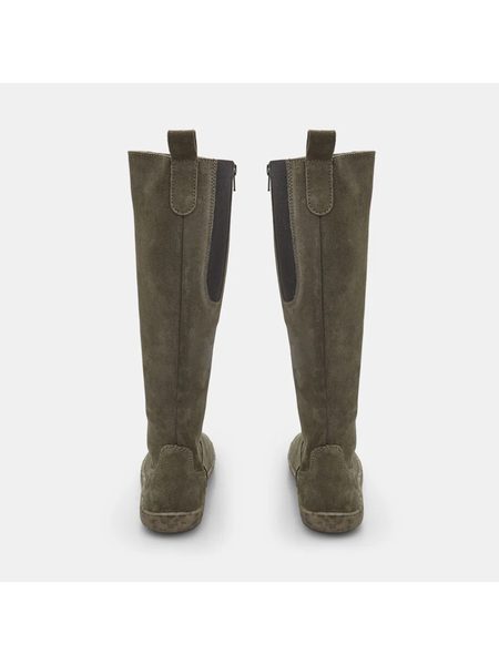 BAŤA KOZAČKY Semiš | Dámské barefoot kozačky