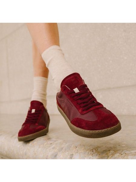 Barefoot Tenisky GROUNDIES® Panama Vínové