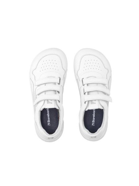 Ténis barefoot Barebarics Zing Velcro branco - Pele