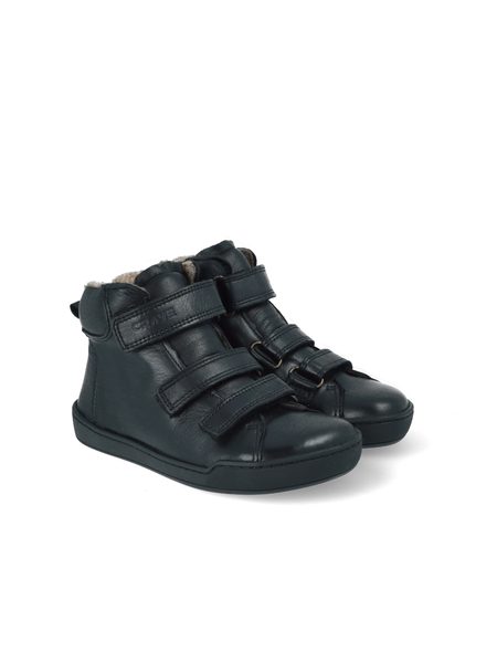 CRAVE SNOWFIELD Black | Dětské zimní zateplené barefoot boty 2