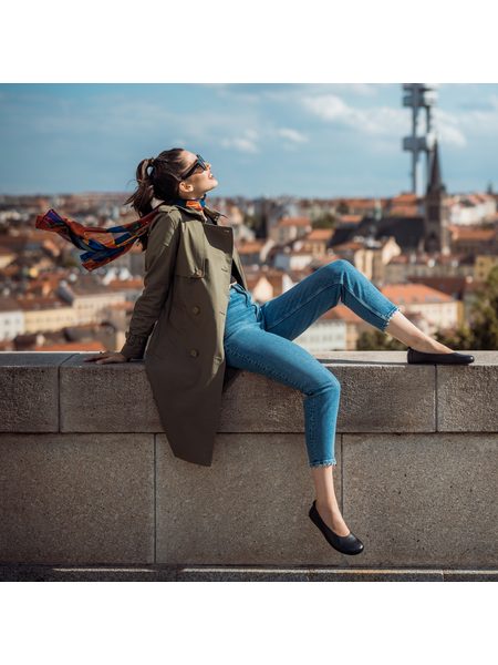 ANGLES ANTIOPA Black | Dámské barefoot baleriny