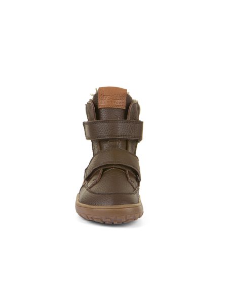 Dětské barefoot zimní boty FRODDO WINTER TEX tmavě hnědé