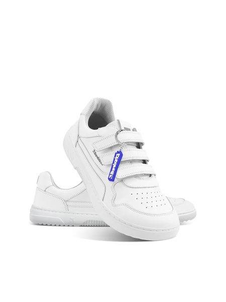 Ténis barefoot Barebarics Zing Velcro branco - Pele
