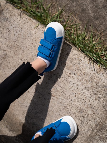 Ténis barefoot de criança Be Lenka Canvi Kids azul