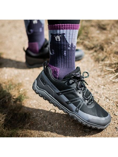 XERO SHOES SCRAMBLER TRAIL LOW WP Black / Asphalt | Barefoot outdoorové boty