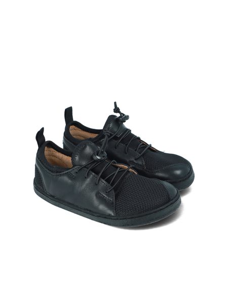 PEGRES TENISKY JUNIOR BF53 0.1 Black | Dětské barefoot tenisky