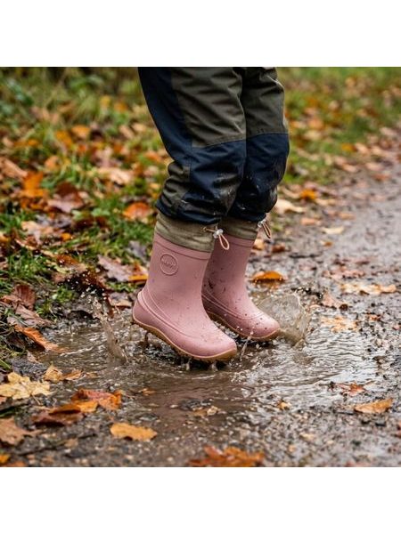 Detské zateplené barefoot gumáky RAYVE MONSOON COVER WINTER staroružové