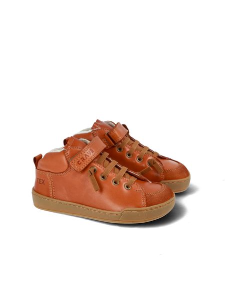 CRAVE BERGEN WINTER 2.0 Cognac | Dětské zimní zateplené barefoot boty