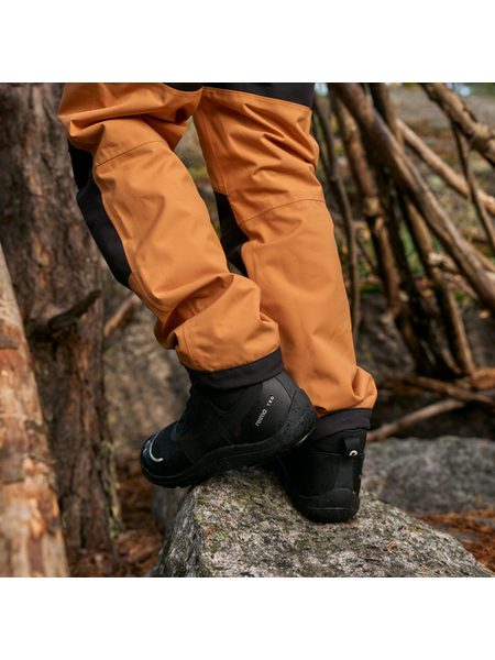 REIMA LOIKKII Black | Dětské barefoot zimní boty