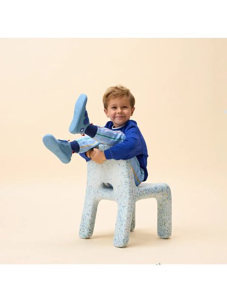 AFFENZAHN SNEAKER LEATHER BUDDY SHARK Blue | Dětské barefoot tenisky  2