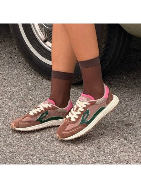 Barfotasneakers för damer och herrar LEJAN Melrose bruna