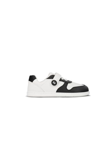 Baskets barefoot enfant Be Lenka Scoot Kids blanches et noires