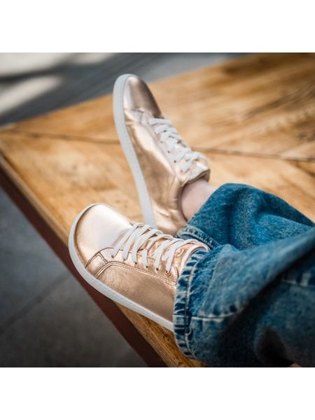 SHAPEN TENISKY FEELIN Uni Rose Gold Leather | Dámské barefoot tenisky