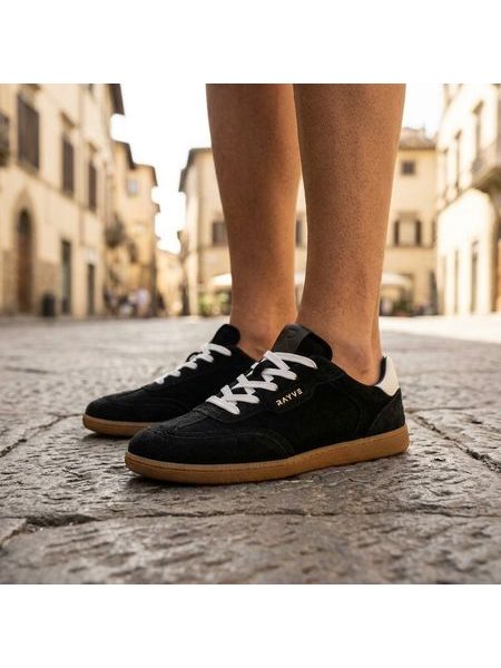 Barefoot Tenisky RAYVE RIO leather černo/bílé