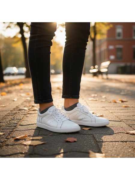 GROUNDIES® Universe Bílé | Barefoot tenisky