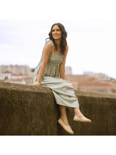 SHAPEN ESPADRILKY PLAYA Wide Beige | Dámské barefoot espadrilky