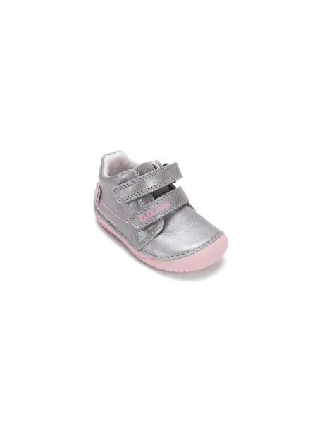 Dětské barefoot tenisky D.D.STEP S070-62332 Stříbrné