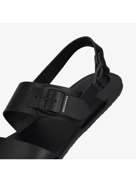 GROUNDIES® Kos Černé | Barefoot sandály