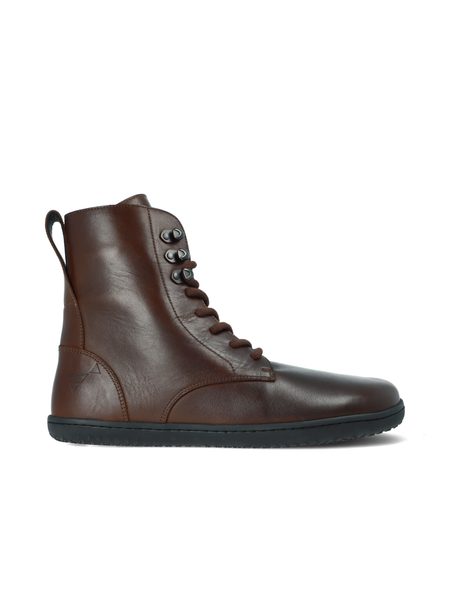 ANGLES Orpheus Winter Zip 2.0 Unisex Barefoot Ankle Boots Brown