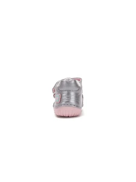 Dětské barefoot tenisky D.D.STEP S070-62332 Stříbrné