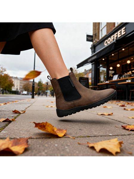 Dámské Barefoot Chelsea GROUNDIES® EVERYDAY 2.0 Hnědé