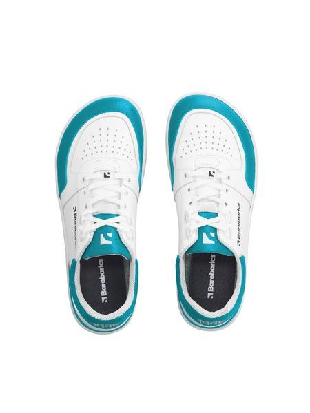 Ténis barefoot Barebarics Wave branco e turquesa-escuro