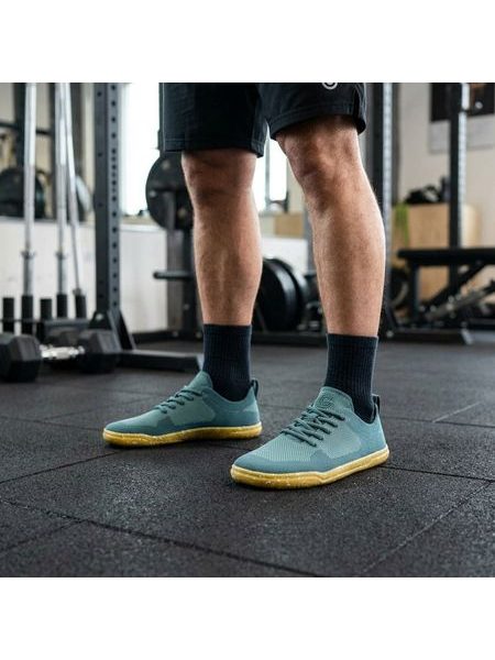 Barefoot Tenisky GROUNDIES® Active Knit Petrolejově Zelené