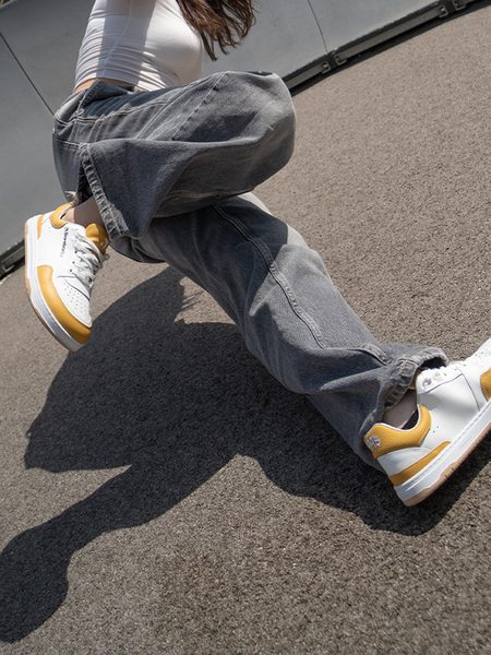 Adidași barefoot Barebarics Wave albi cu galben
