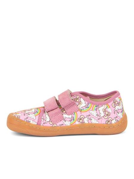 FRODDO SNEAKER CANVAS White/Pink | Dětské barefoot tenisky