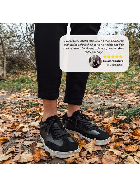 Barefoot Tenisky GROUNDIES® Panama Černé