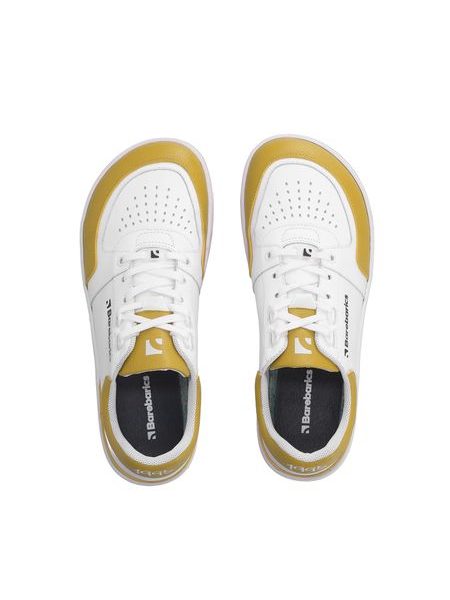 Adidași barefoot Barebarics Wave albi cu galben