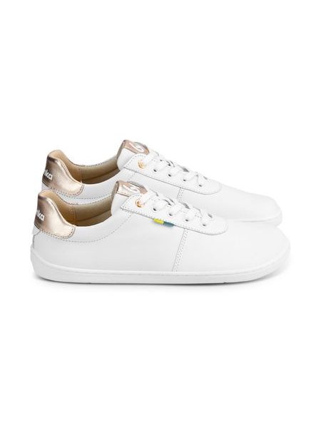 Adidași barefoot Be Lenka Royale albi cu auriu