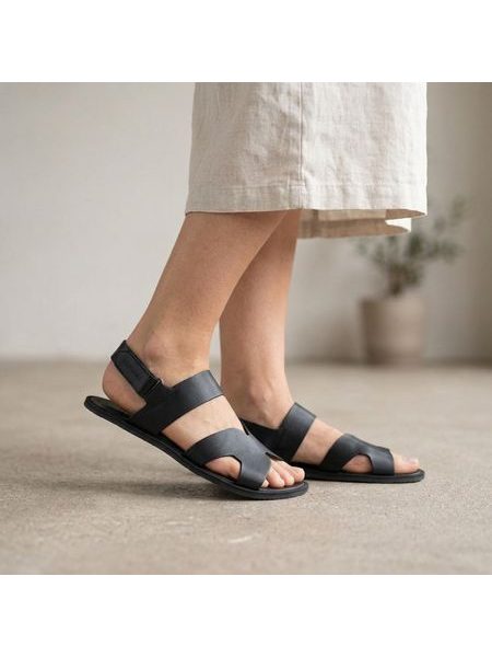 Dámské Barefoot Sandály GROUNDIES® Arc Černé