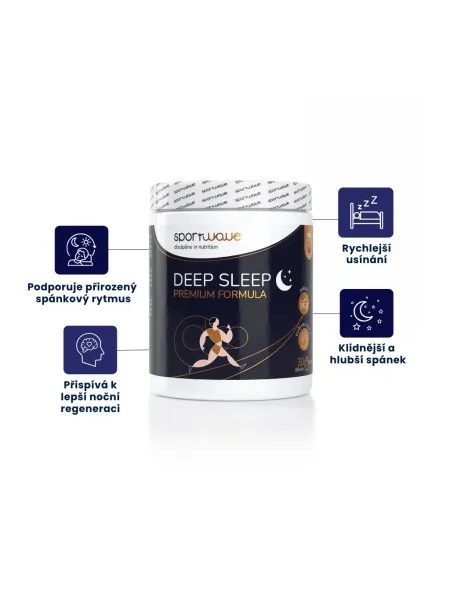 DEEP SLEEP PREMIUM FORMULA 168 g višeň SportWave pro klidnější spánek