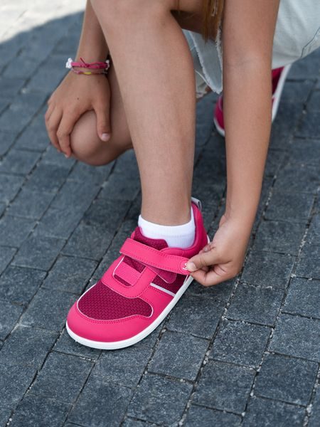 Ténis barefoot de criança Be Lenka Glade Preschool rosa-escuro
