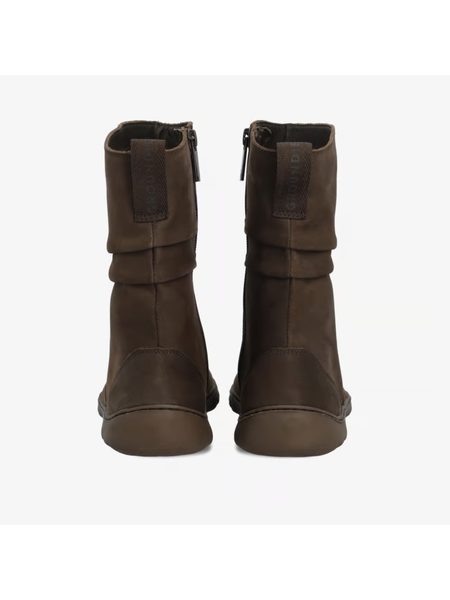 Barefoot Zateplené Kozačky GROUNDIES® Odessa GX2 Hnědé