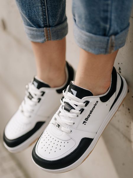 Adidași barefoot Barebarics Wave alb-negru