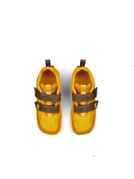AFFENZAHN SNEAKER KNIT HAPPY TIGER Yellow | Dětské barefoot tenisky