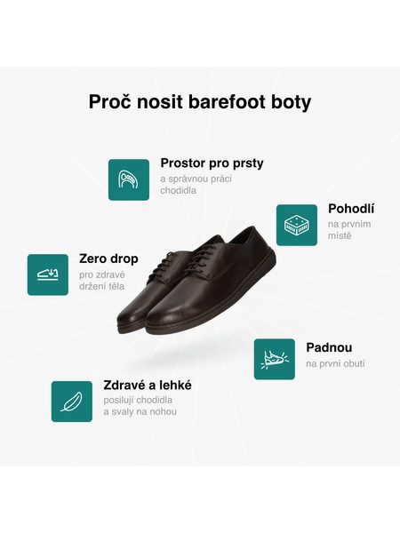 Barefoot Polobotky GROUNDIES® Trento Čokoládové
