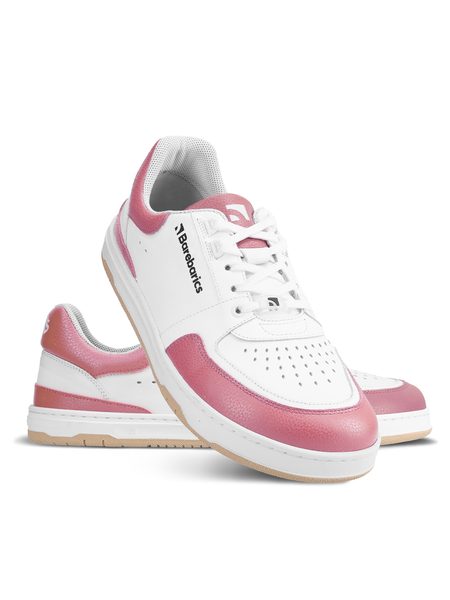 Ténis barefoot Barebarics Wave branco e rosa