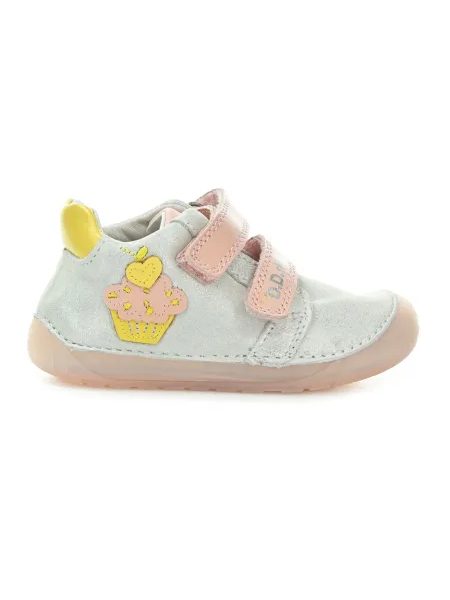 Dětské barefoot tenisky D.D.STEP S070-61798A Bílo růžové cukrárna