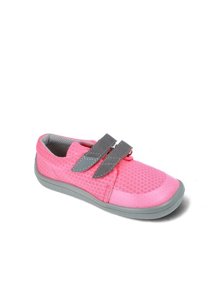BEDA TENISKY BF 0001/ST/W/OT LILLY Neon Pink | Dětské barefoot tenisky