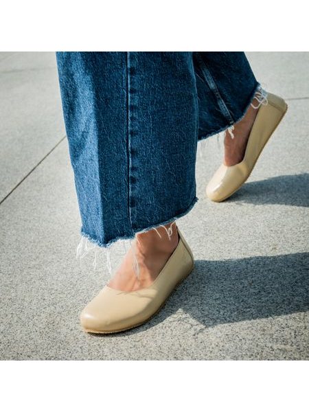 ANGLES ANTIOPA Beige | Dámské barefoot baleríny
