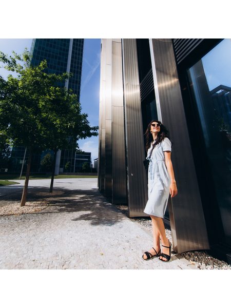 Dámské Barefoot Sandály GROUNDIES® Corfu Černé