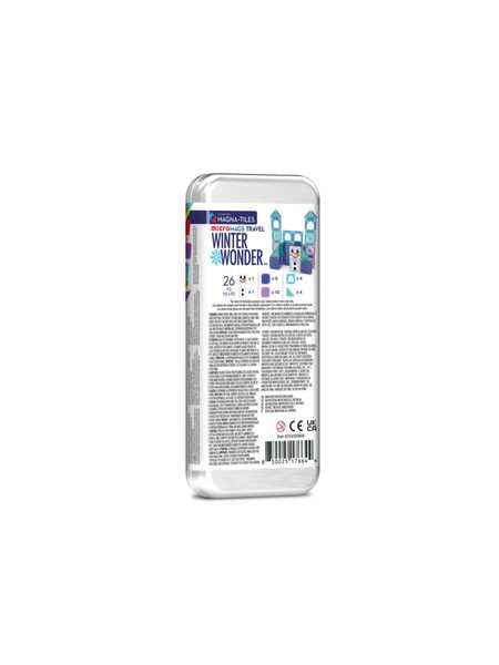 MAGNETICKÁ STAVEBNICE MICROMAGS WINTER WONDERLAND TRAVEL SET 26 DÍLŮ